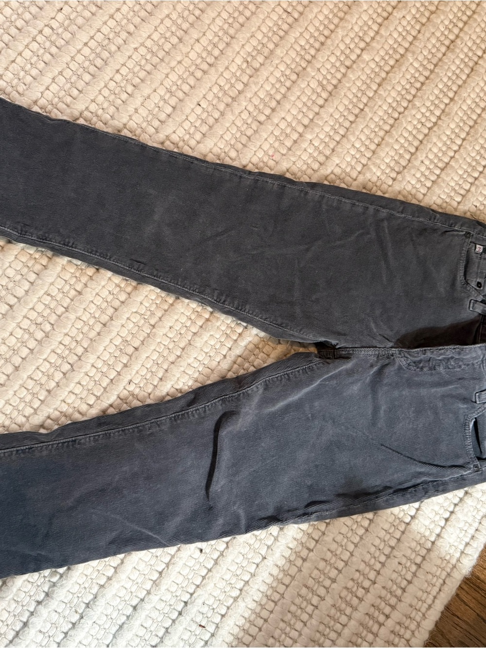 AG Adriano Goldschmied Straight Leg Jeans in Washed Black